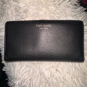 Kate Spade Black Textured Wallet